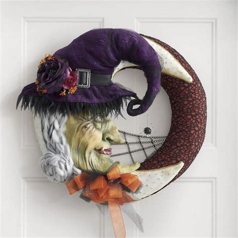 Make a Broomstick-Worthy Entrance with a Grandin Road Witchy Wreath